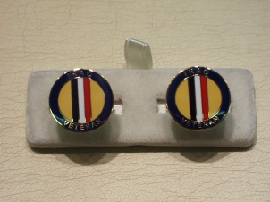 Iraq Campaign Veterans enamelled cufflinks - Click Image to Close